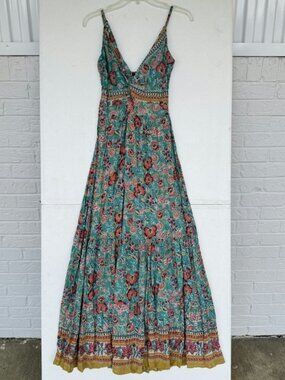 Boutique Bohemian-Style Floral Maxi Dress Women's Medium